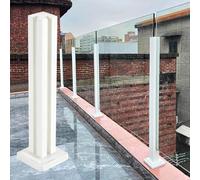 White s Balustrade Kit for Indoor Outdoor Use 8mm 10mm 12mm s Railing Post for Dec Balconies Pools Gardens & Stairs Grey 70cm 27.5in