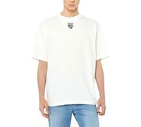 (White, S) DIESEL T-WASH Mens T Shirts Relaxed Fit Summer Tee