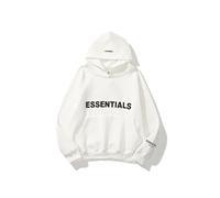 (White, S) ESSENTIALS Sweatshirt Trendy Letter Men's and Women's Hoodie