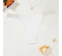 (white, S) Women Seamless Invisible Panty See-Through Waist Strap Sexy Thongs Xs S M L