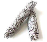 WHITE SAGE - 2 big smudge sticks (~170g), from California, incense