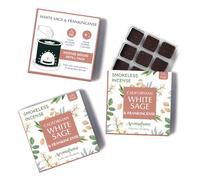 White Sage and Frankincense Incense Bricks by Aromafume | 3x9 Bricks | Sage Incense for Cleansing Negative Energy & Protection | Sage for Smokeless Smudging & Spiritual Cleansing | Refill Pack
