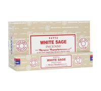 WHITE SAGE Bulk Buy 3 or 12 Pack Box 15g Satya Nag Champa Incense Insence Sticks