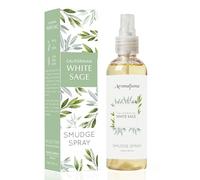 White Sage (California) Smudge Spray & Natural Mist by Aromafume | 100 ml / 3.3oz | Made with Salvia Apiana White Sage Extracts | Ideal for positivity, and cleansing | Non alcoholic, non-toxic & vegan