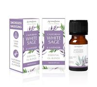 White Sage & Lavender Essential Oil Diffuser Blend by Aromafume | 3x10ml/0.33 fl oz | Aromatherapy Oil for Cleansing Negative Energy & Protection | Ethically sourced | Sage Oil for Smokeless Smudging