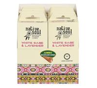 White Sage & Lavender Native Soul Backflow Incense Cone - 16.5cm x 7cm (Pack of 12) - Unique Design, Enhance Relaxation & Meditation - Ideal for Home & Room Decor