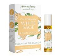 White Sage & Palo Santo Essential Oil Roll-On Blend by Aromafume | 10ml/0.33 fl oz | Aromatherapy Oil for Cleansing Negative Energy & Protection | Ethically sourced | Sage Oil for Smokeless Smudging