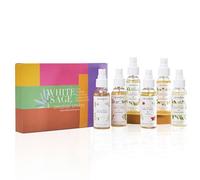 White Sage Smudge Spray Gift Set by Aromafume | 6x50ml/1.7 fl oz | White Sage with Rose, Lavender, Palo Santo, Sandalwood, Frankincense | Sage Sprays for Cleansing Negative Energy & Protection