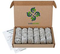 SARIMOIRE White Sage Smudge Sticks - 6-4" Sage Bundles - Perfect Sage Stick Smudge Sticks Smudging Kit Replenishment
