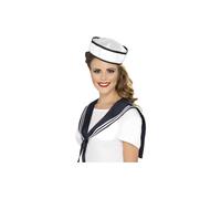 White Sailor Scarf & Hat - Kit Womens Instant Fancy Dress Costume Smiffys Adult - sailor kit hat scarf womens instant fancy dress costume smiffys