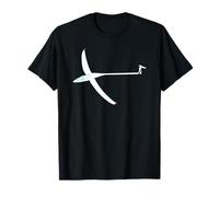 White Sailplane Glider Pilot Thermals Flying Aviation Lover T-Shirt