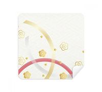 White Sakura Geometry Flowers Pattern Glasses Cleaning Cloth Phone Screen Cleaner Suede Fabric 2pcs