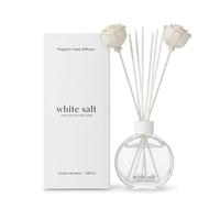 White Salt London Melbourne Ocean Breeze Reed Diffuser | 100ml Luxury Scented Reed Diffuser | Pure Essential Oils | Long-Lasting Home Fragrance for Bathroom, Bedroom & Living Room