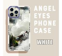 (white, Samsung Galaxy S20 Ultra) Nature Scenery Square Frame Phone Case for iPhone 13 Pro 12 mini 11 6 6s 7 8 Plus Samusng Vivo Soft TPU Shockproof Cellphone Back Cover Cases