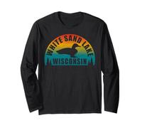 White Sand Lake Northern Wisconsin Sunset Loon Long Sleeve T-Shirt