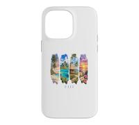 White Sand Strands and Traditional Bures Vacation Fiji Case for iPhone 14 Pro Max