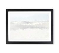 White Sands in New Mexico in Abstract Framed Print | A2 Black Framed Wall Art | Ready to Hang | Abstract Fantasy Picture | Living Room Bedroom Lounge Office