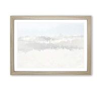 White Sands in New Mexico in Abstract Framed Print | A2 Oak Framed Wall Art | Ready to Hang | Abstract Fantasy Picture | Living Room Bedroom Lounge Office