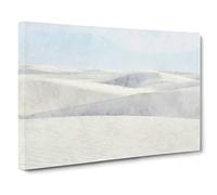 White Sands In New Mexico Painting Modern Art Canvas Wall Art Print Ready to Hang, Framed Picture for Living Room Bedroom Home Office Décor, 20x14 Inch (50x35 cm)