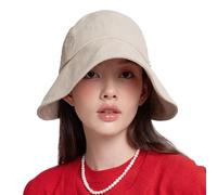 WHITE SANDS MOJA Linen Victorian Bonnet Hat Sun Cap, Foldable Summer Visor | New Katy, Beige, Medium