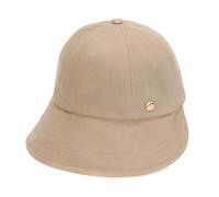 WHITE SANDS MOJA Short Bonnet Hat ELVAS Adjustable Brim Cotton Bucket Hat for Women, Beige, Small-Large