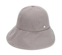 WHITE SANDS MOJA Wire Bonnet Hat Nazare Adjustable Wide Brim Cotton Bucket Hat for Women, Grey, Small-Large