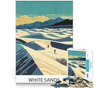 White Sands National Park Jigsaw Puzzles for Adults 1000 Think Boost Game Precise Interlock Structure Easy to Learn Family Enjoyment (50x75cm)