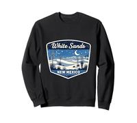 White Sands New Mexico Desert Landscape Night Sky Moon Stars Sweatshirt