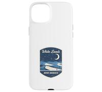 White Sands New Mexico Desert Night Sky Moon Stars Travel Case for iPhone 15 Plus