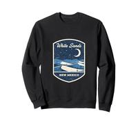 White Sands New Mexico Desert Night Sky Moon Stars Travel Sweatshirt