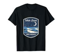 White Sands New Mexico Desert Night Sky Moon Stars Travel T-Shirt