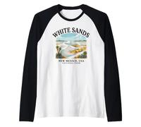 White Sands New Mexico National Park Travel Art Raglan Baseball Tee