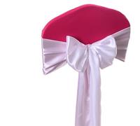 White Satin Chair SashesElegant Bow Ties for Weddings Parties Events Indoor/Outdoor Decorations Hotel BanquetsVersatile Ribbon Butterfly Ties