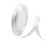 White Satin Ribbon 10mm, 23 Meters White Fabric Ribbons Double Sided Silk Ribbons for Gift Wrapping, Crafting, Hair Bows, Balloons, Sewing, Wreaths, Cakes, Wedding Party and Christmas Decoration