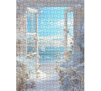 White Sea Jigsaw Puzzles for Adults 1000, 1000 Piece Jigsaw Puzzles, Classic Educational Jigsaws, Impossible de Assemble Handmade Decorative, Challenging Puzzle Games, Fun Family Activities FNKL0-26