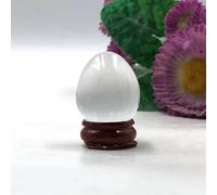 White Selenite Egg Quartz Crystal Home Living Room Decor Gemstone Stone