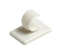 White Self Adhesive Curtain Rod Stick On Centre Supports Hooks Window Net Wire Hook Holder (6)