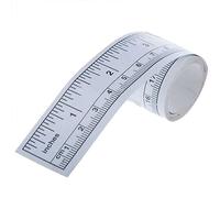 White Self-Adhesive Measuring Tape, Double Scale Stick on Workbench Ruler, Peel and Sticky Tape Measure for Work Bench, Saw Table, Drafting Table Tape Measures (36")