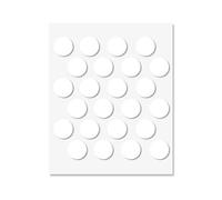 White Self Adhesive Screw Hole Sticker 20 mm 24 pcs Sticky Plastic Cover Wood Furniture Kitchen Cabinet Shelf Cap Peel Stick Dust Proof Tape Water Resistance Wood Cabinets Drawer Wardrobe Table