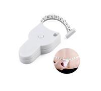 (White) Self-locking measuring tape for the body, 150 cm/60 inches, for sewing, tailoring, sewing...