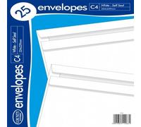 White Self Seal C4 324 X 229mm PACK OF 25