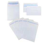 White Self-Seal Envelopes - C4 & C5 Sizes, 90 GSM Plain Mailing & Document Envelopes for Home, Office & Business Use - Strong & Durable (10, Plain 229 x 162mm)
