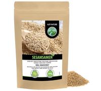 White Sesame Seeds Unpeeled 500g 1.1 lb by Alpi Nature, Unpeeled White Sesame Seeds, Gluten Free