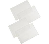 Gr8 Home Set Of 4 Polyester Placemats Dining Table Mats in White Gr8 Home White