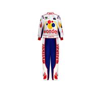 (White Set, XS) Talladega Nights Ricky Bobby Racing Uniform Cosplay Red Cal Naughton Jr. Wonder Bread Suit Halloween Costume