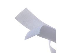 White Sew On Hook and Loop Tape Set with Non-Adhesive Back Nylon Fabric Fastener 3cm-5m