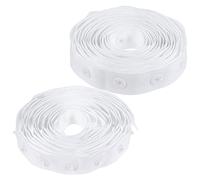 White Sewing Snap Tape Buttons Zipper Fastener Press Stud Replacement for Clothing Baby Crotch Sewing DIY Accessory 25mm
