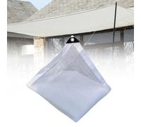 White Shade Cloth 50% Sun Protection Net High-Density HDPE UV-Resistant Grommets Included Perfect for Garden Greenhouse Barn Outdoor Dog Kennel (6x6m/19.7x19.7ft)
