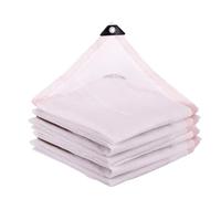White Shade Cloth with Grommets 70% UV Block Rectangle Sun Shade for Garden Greenhouse Balcony Plant Protection Water Permeable Outdoor Canopy (7x8m)
