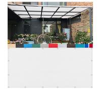 White Shade Net 180 g/m² - 2.5m x 4.4m UV-Resistant Sun Protection Net with Eyelets for Greenhouse Balcony Patio Cover - 95% UV Blocker Outdoor Shade Solution